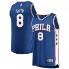 Camiseta Zhaire Smith 8 Philadelphia 76ers Icon Edition Azul Hombre